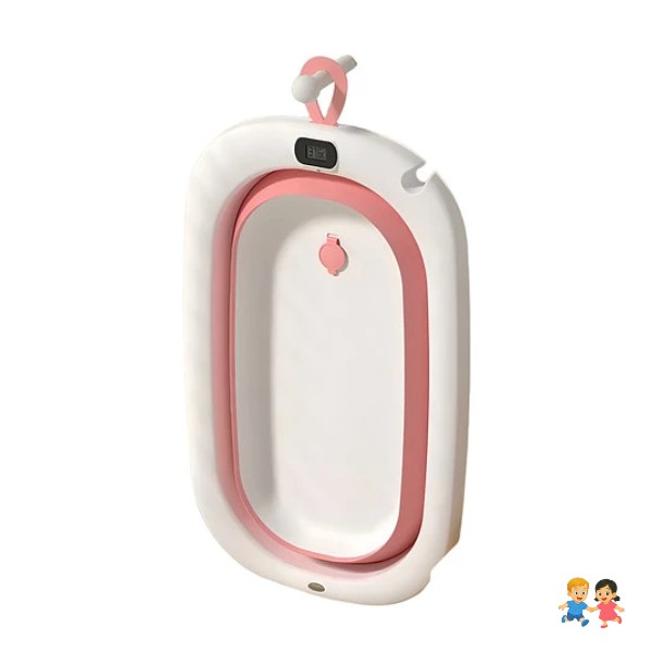 Bañera Plegable Bebe Con Termómetro mas Accesorios.
