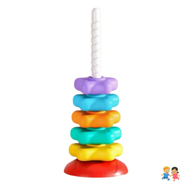 Torre De Aros Juego Didáctico Apilable Bebes