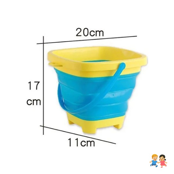 Balde Plegable Para La Playa Con Accesorios Para Niños/bebés.
