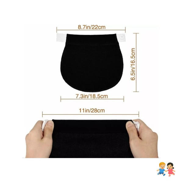 Set 5 Extensores De Pantalón Bandas Para Embarazo Maternidad.
