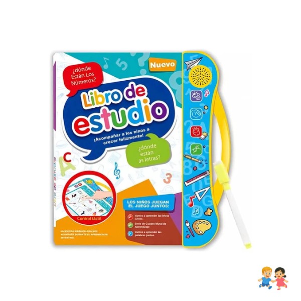 Libro Didáctico Interactivo Aprendizaje Bilingüe Para Niños