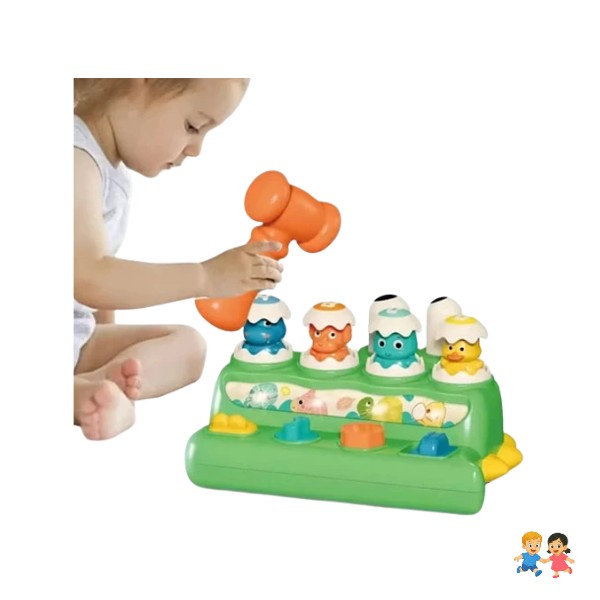 Juguete Sensorial Para Bebe Dinosaurio Pop Up.
