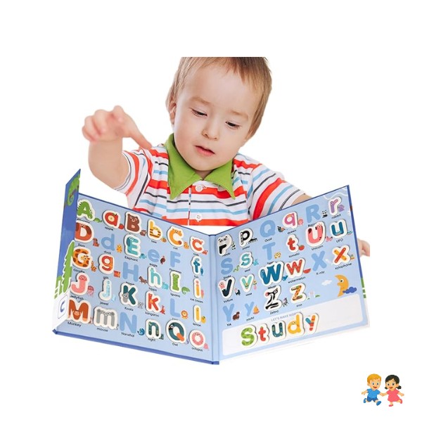 Libro Sensorial Didáctico Montessori Magnético Letras Abc.