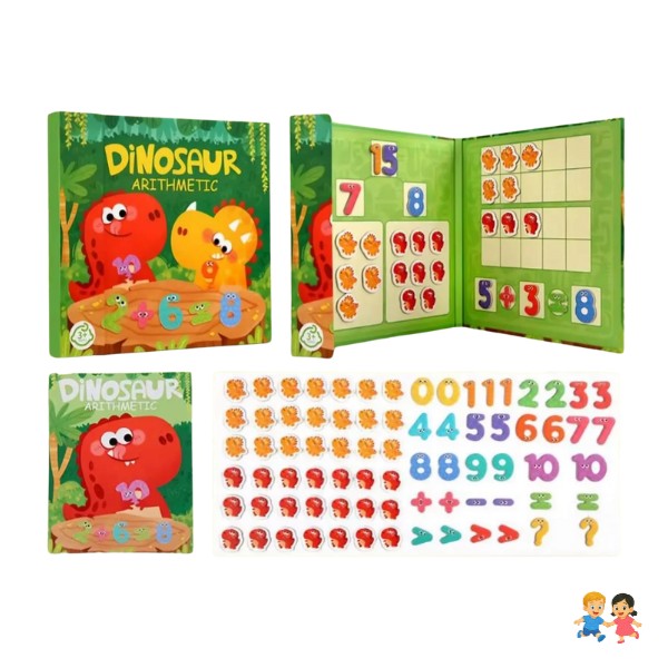 Libro Sensorial Didáctico Montessori Magnético Matemáticas.