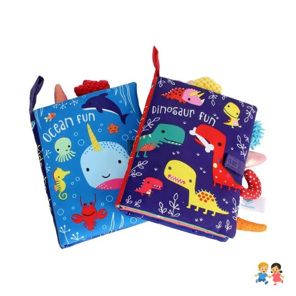 Libros Táctiles Tela Sensoriales Para Bebés Y Niños Pequeños.