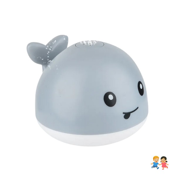 Ballena Lanza Agua Con Luces Juguete De Baño Bebe.