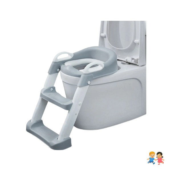 Asiento Adaptador De Inodoros Para Niños/niñas De Escalera.