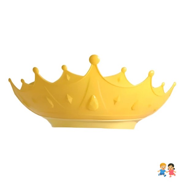 Gorro De Baño Visera Ducha Silicona Diseño Corona Ajustable.