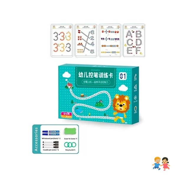 Libro De Trabajo De Rastreo Mágico Niños Juguetes Educativos.