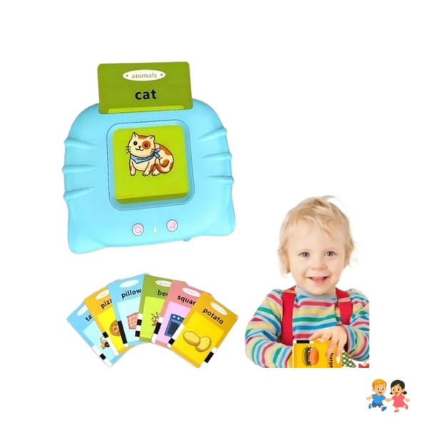 Máquina Didáctica Con 112 Tarjetas Español-inglés Para Niños.