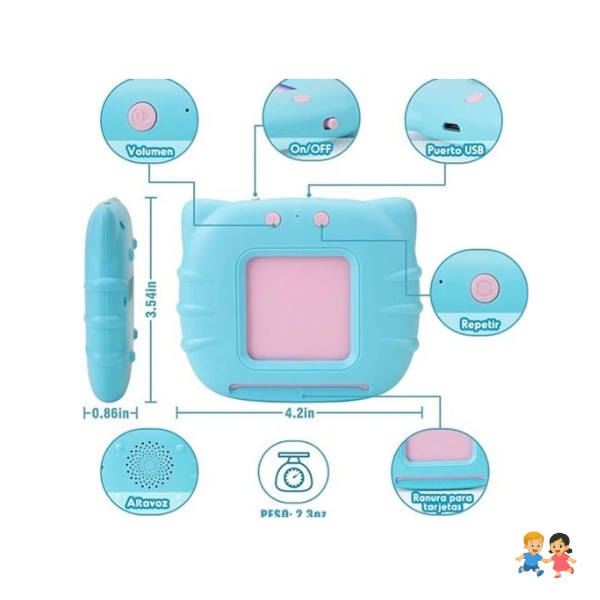 Máquina Didáctica Con 112 Tarjetas Español-inglés Para Niños.
