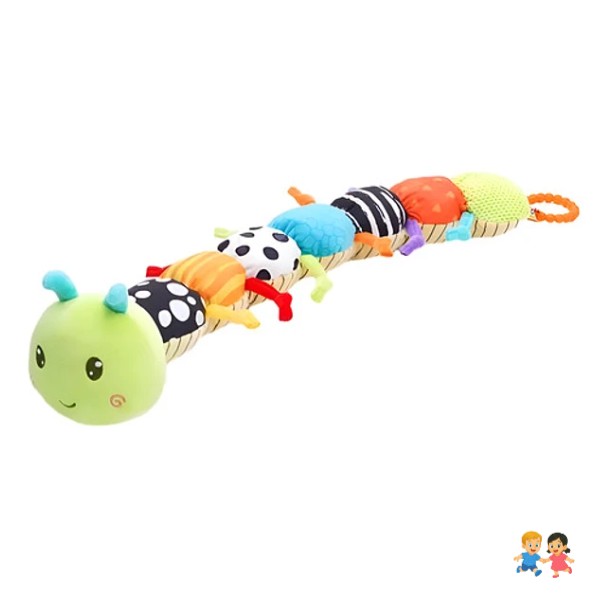 Peluche Gusano Sensorial Oruga Niños Multicolor Infantil.