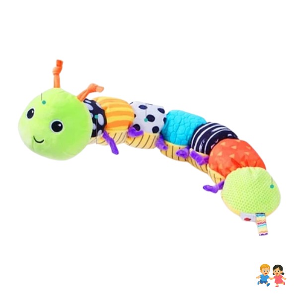 Peluche Gusano Sensorial Oruga Niños Multicolor Infantil.