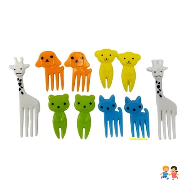 Tenedor Para Niños Con Diseños De Animales Para Loncheras.