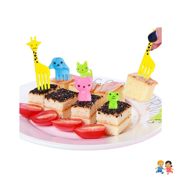 Tenedor Para Niños Con Diseños De Animales Para Loncheras.
