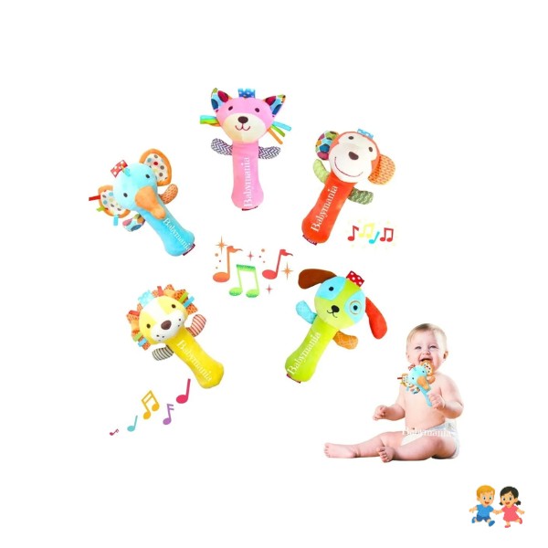 Sonajero Para Estimulación Temprana Bebé Peluche.