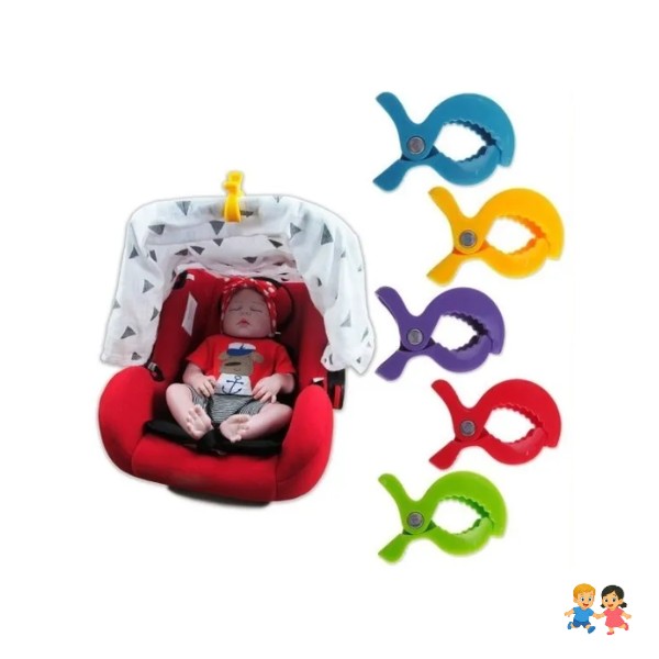 Pinzas Para Coche Sujeta Mantas Para Bebe 2 Unidades.