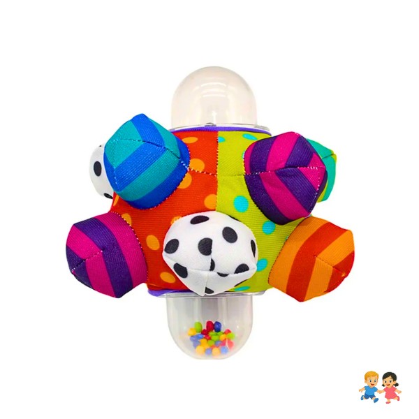 Juguete Pelota Sonajero Texturizadas Sensorial Para Bebes.