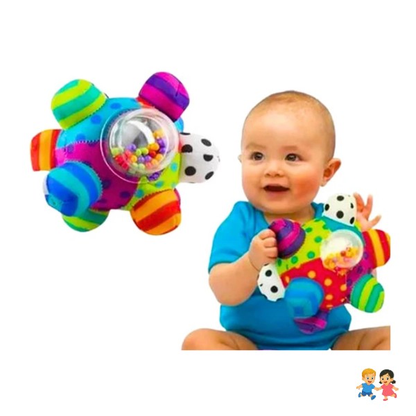 Juguete Pelota Sonajero Texturizadas Sensorial Para Bebes.