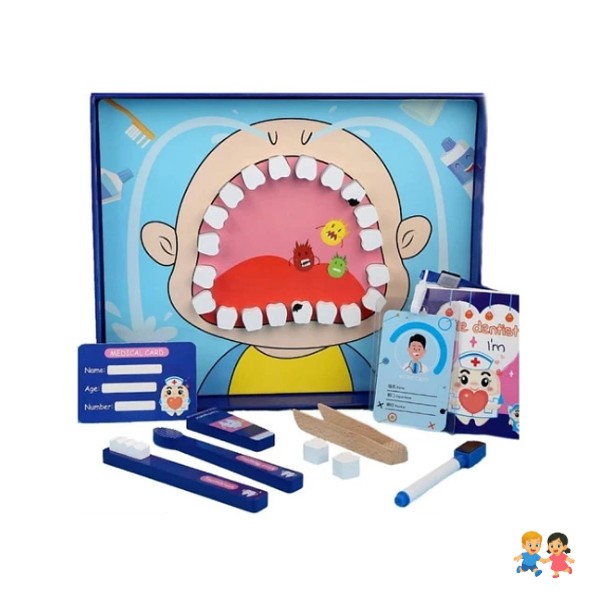 Juego De Madera Doctor Niños Juguete Didáctico Madera.
