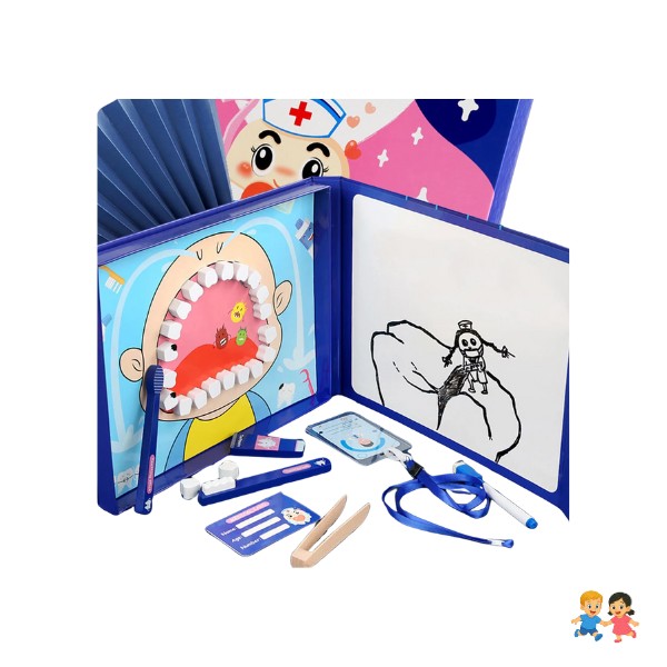 Juego De Madera Doctor Niños Juguete Didáctico Madera.