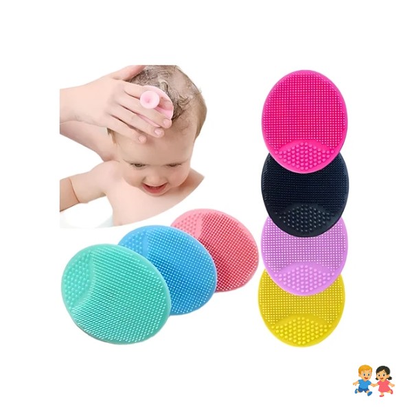 Set X3 Cepillo De Silicona Para Bebé Ducha Baño Masaje.
