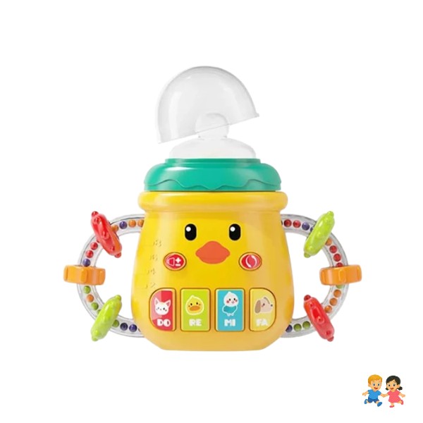 Mamadera Biberón Bebe Musical Sonajero Mordedor Educativo.