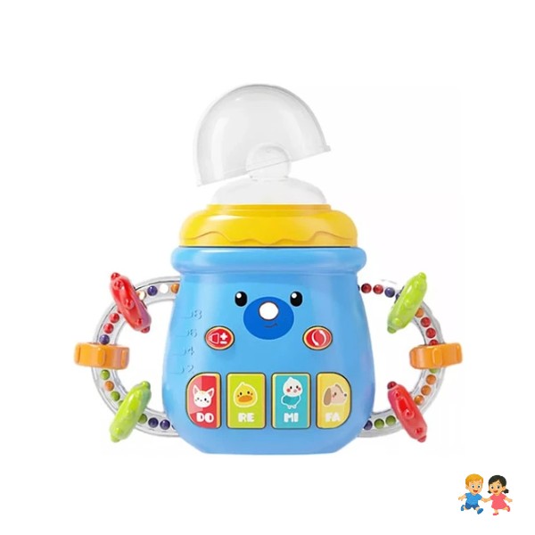 Mamadera Biberón Bebe Musical Sonajero Mordedor Educativo.