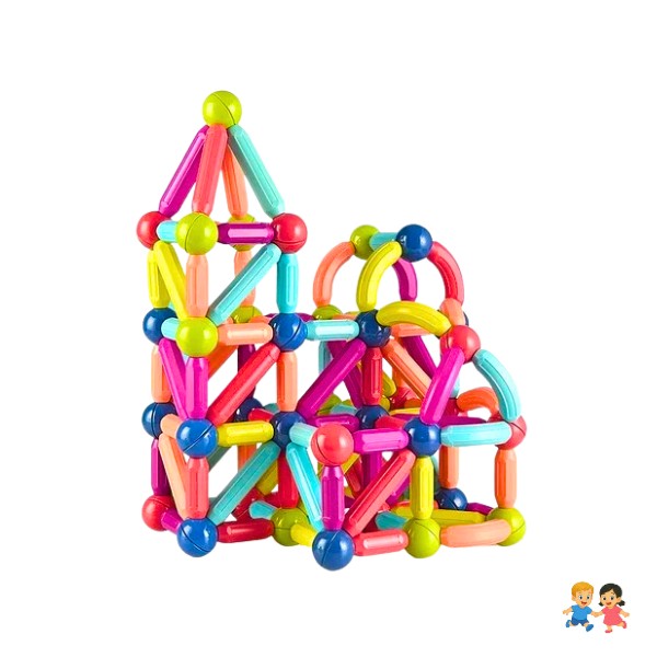 Juego De Varillas Magnéticos Juguete Didáctico Bloques.