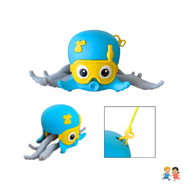 Juguete Pulpo Interactivo Para Niños, Piscina Y Baño 3 En 1.