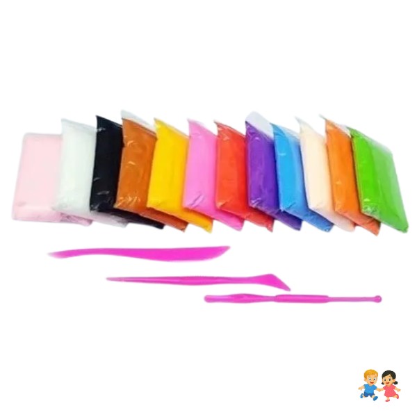 12 Masas Moldeable Colores Arcilla Moldeable Plastilina.