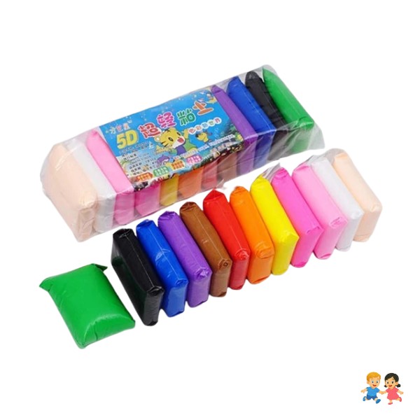 12 Masas Moldeable Colores Arcilla Moldeable Plastilina.