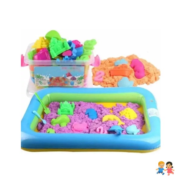 Arena Mágica Por Kilo con 11 Accesorios y Piscina.