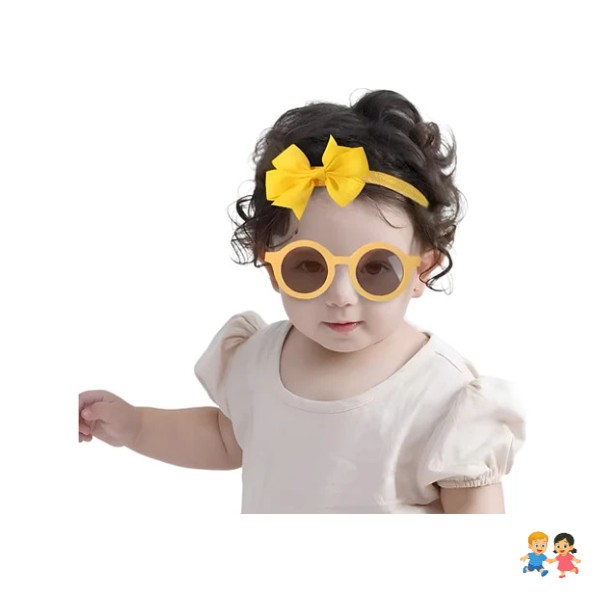 Lentes De Sol Para Niña Más Lazo 0 A 3 Años.
