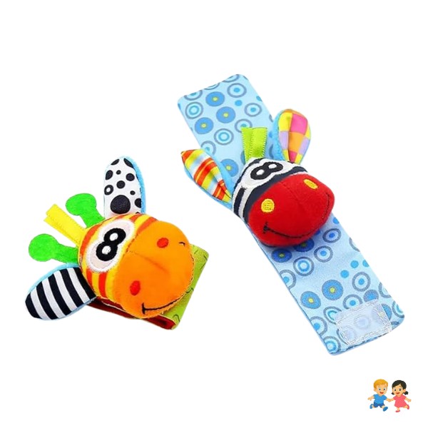 Pack Pulseras Muñequera Estimulante Sensorial Bebé.