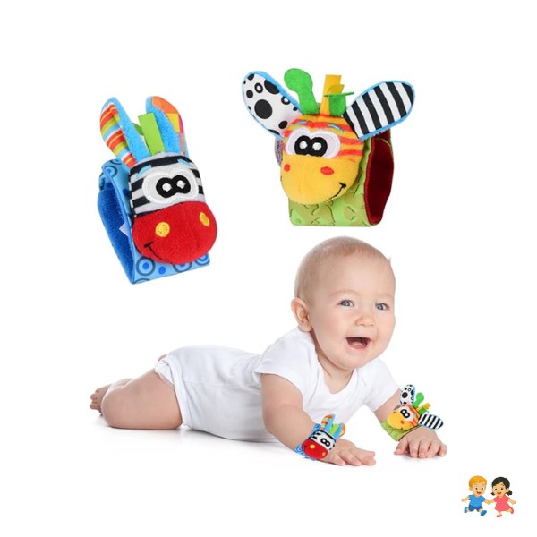 Pack Pulseras Muñequera Estimulante Sensorial Bebé.