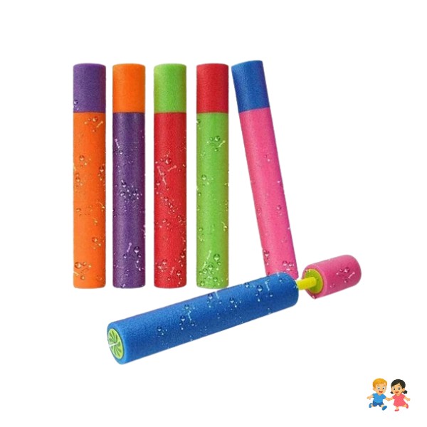 Set 3 Pistolas Lanza Agua Esponja Piscina Verano Juego 40cm.