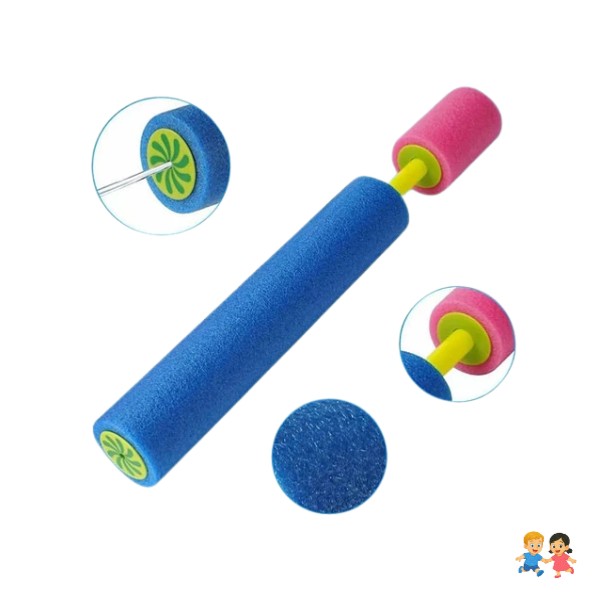 Set 3 Pistolas Lanza Agua Esponja Piscina Verano Juego 40cm.