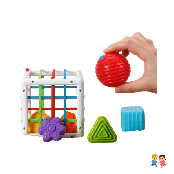 Juego Cambia La Cara de Cubos con Timbre Rompecabezas.