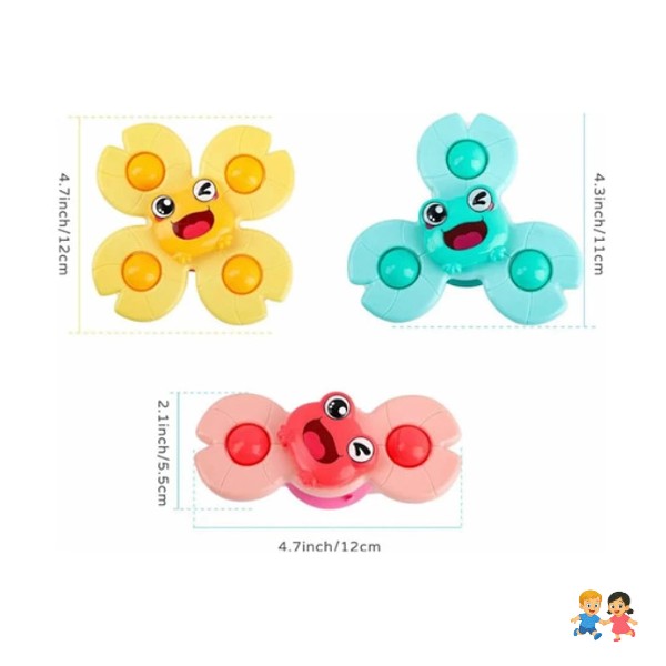 Set 3 Spinner Juguete Giratorio Niños Y Bebes.