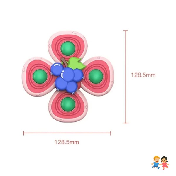 Juguetes Sensorial Giratorios Spinner Con Ventosa Frutas.