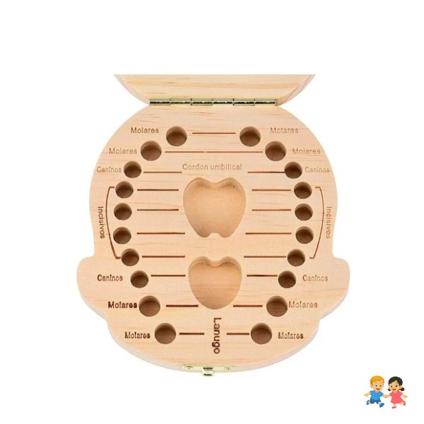 Cajita De Madera Para Guardar Dientes De Leche Niños.