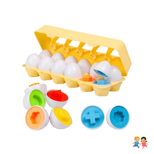 Juguete Para Niños Huevos Montessori Colores Y Formas.