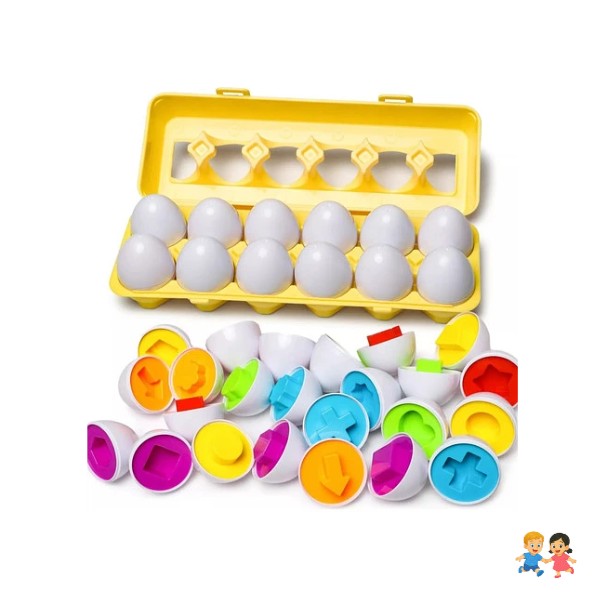 Juguete Para Niños Huevos Montessori Colores Y Formas.