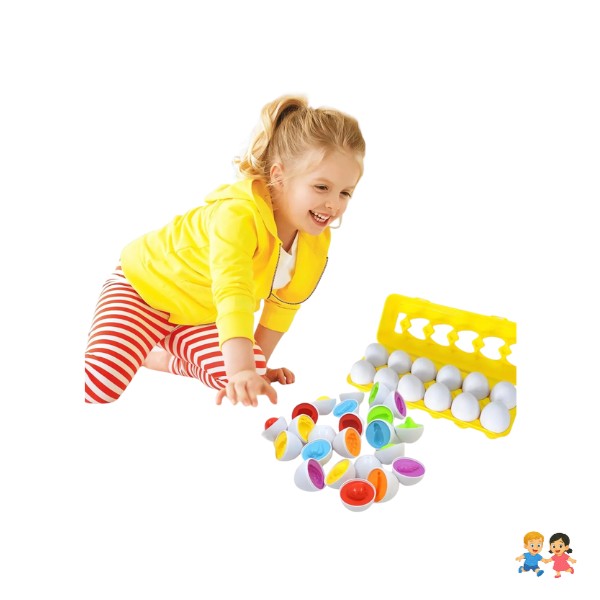 Juguete Para Niños Huevos Montessori Colores Y Formas.