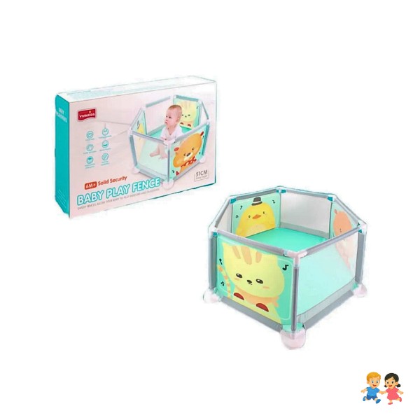 Corral Para Bebé Alta Seguridad Valla De Juego Plegable.