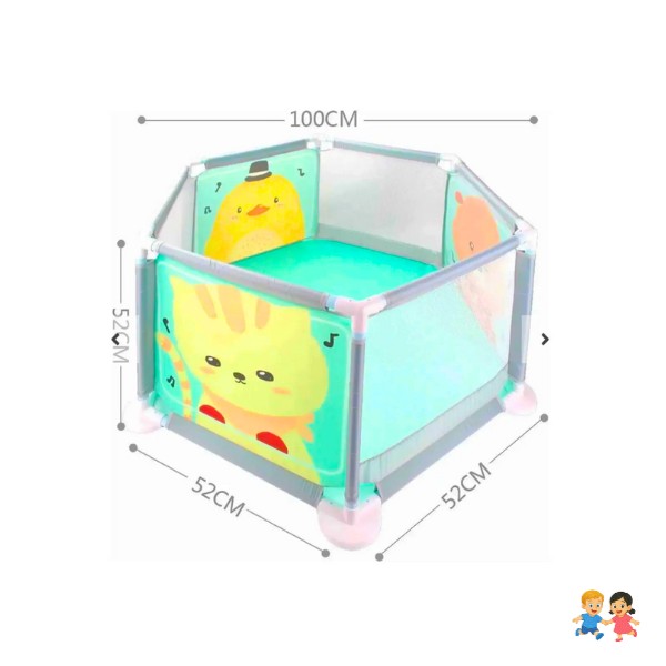 Corral Para Bebé Alta Seguridad Valla De Juego Plegable.