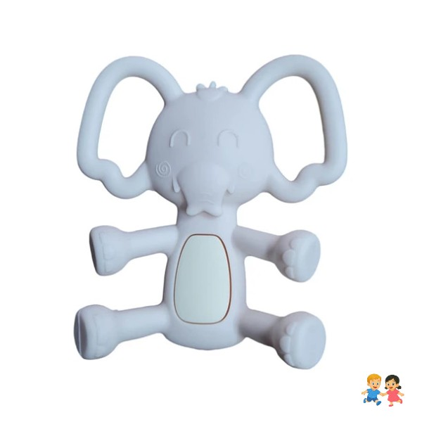 Mordedor Silicona Elefante Bebe Rasca Encías Con Estuche.