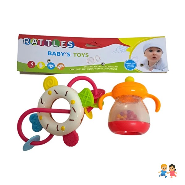 Juguete Sonajeros Mordedor De Estimulación Para Bebé