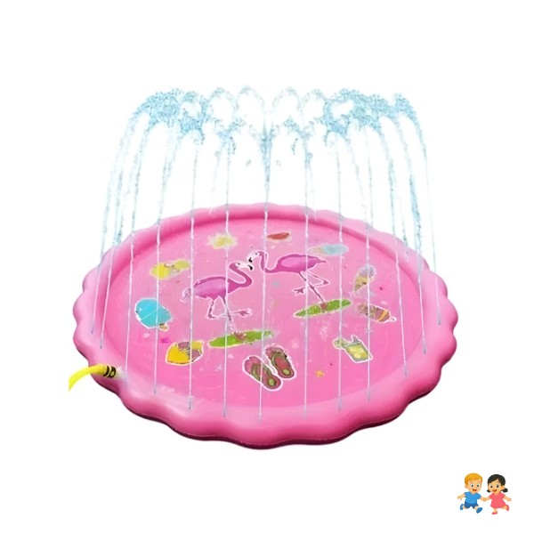 Alfombra De Agua 170 Cm Piscina A Chorros Cascada Niños.
